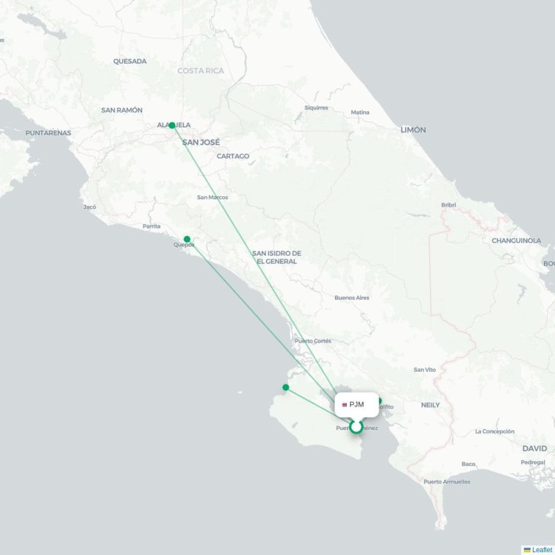 PJM - XQP route map