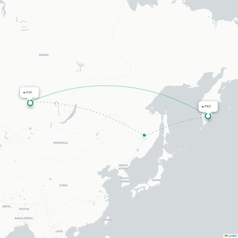 PKC - KJA route map