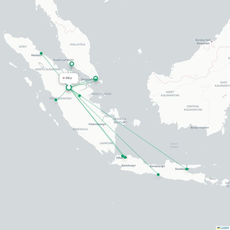 PKU - KNO route map