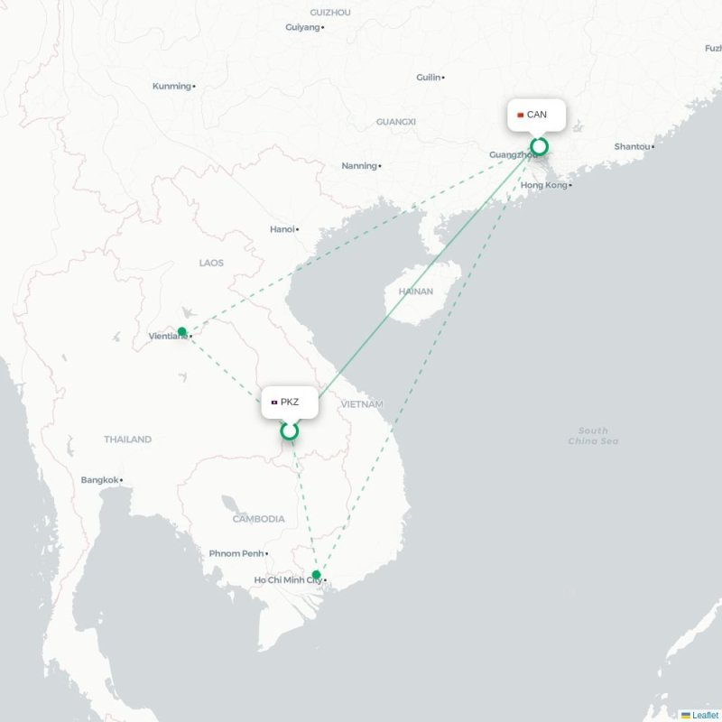 PKZ - CAN route map