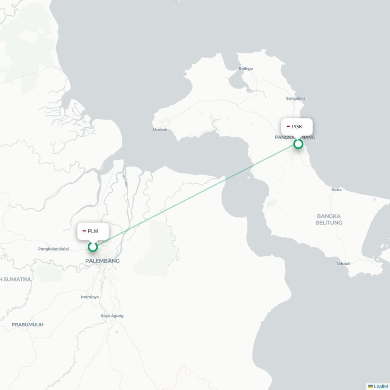 PLM - PGK route map