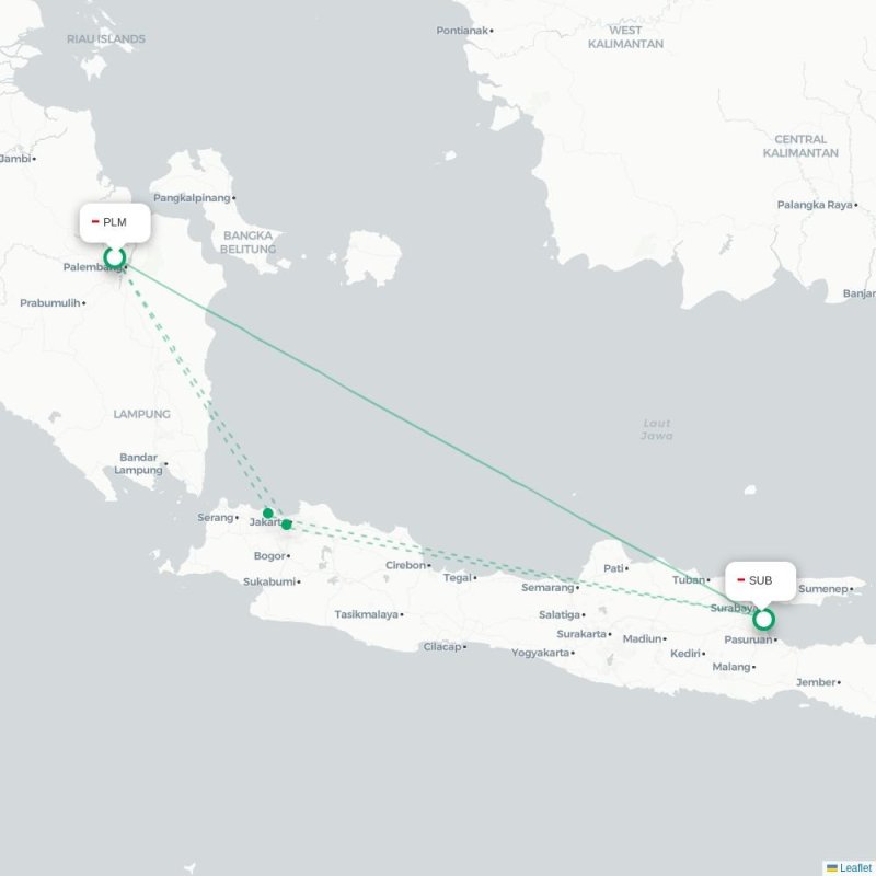 PLM - SUB route map