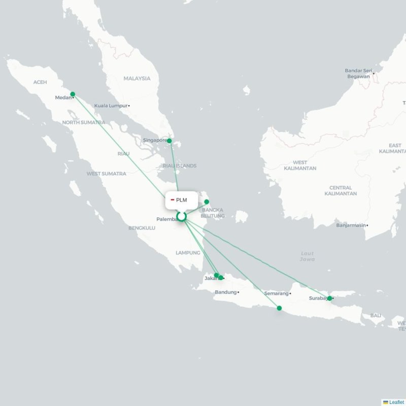 PLM - KNO route map