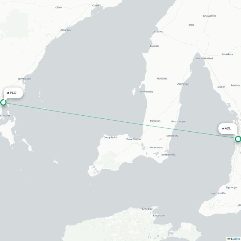 PLO - ADL route map