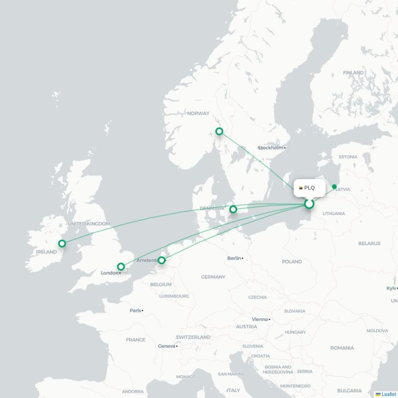 PLQ - OSL route map