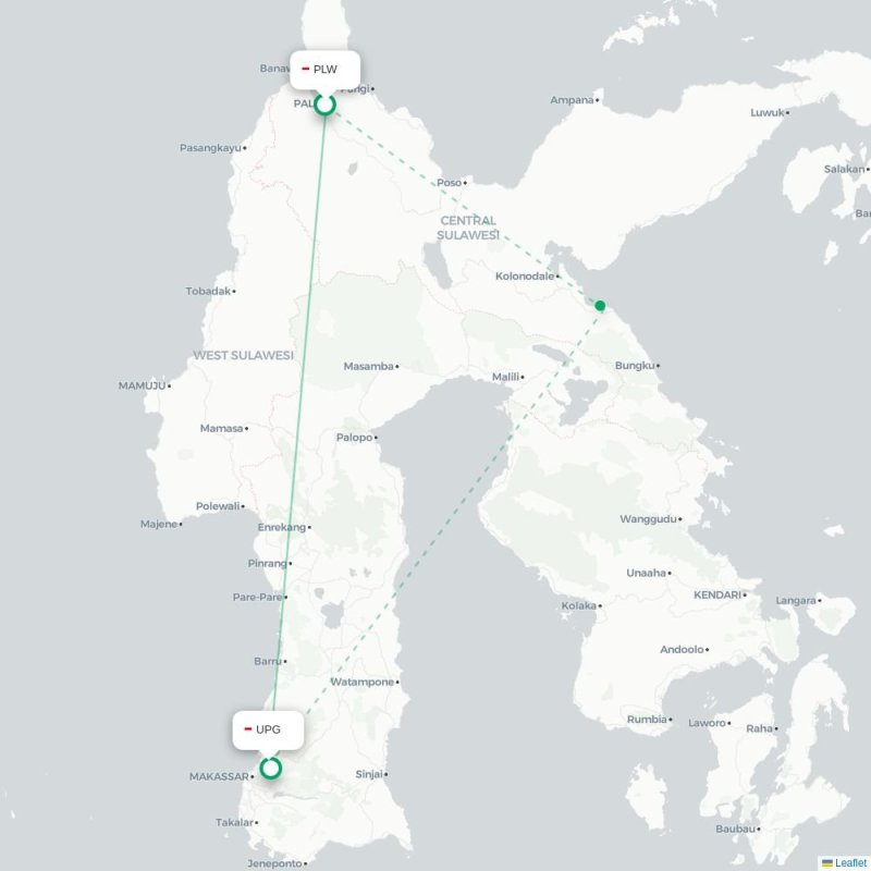 PLW - UPG route map