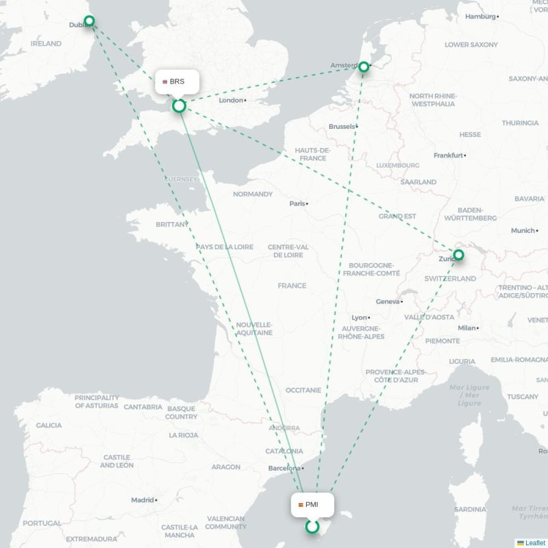 PMI - BRS route map