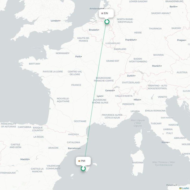 PMI - EIN route map