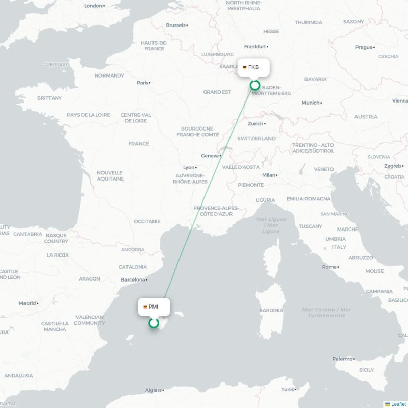 PMI - FKB route map