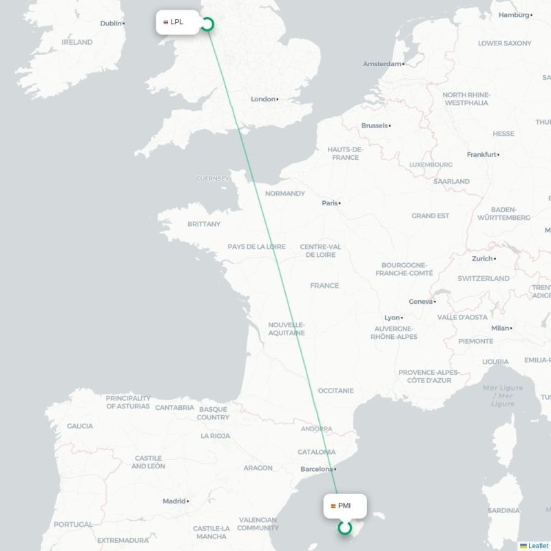 PMI - LPL route map