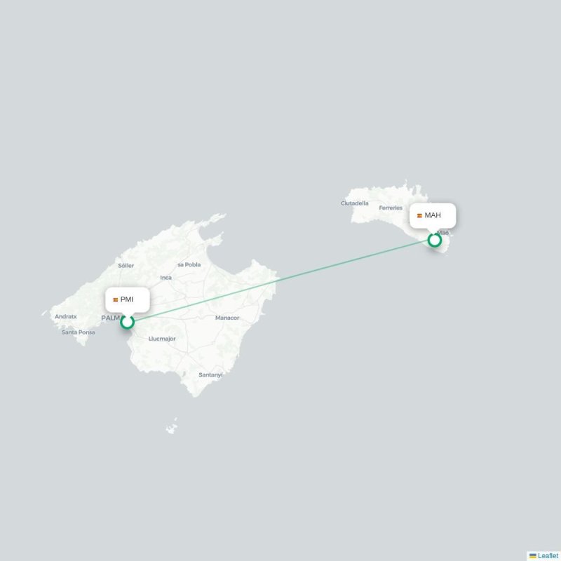 PMI - MAH route map