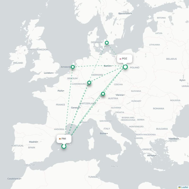 PMI - POZ route map