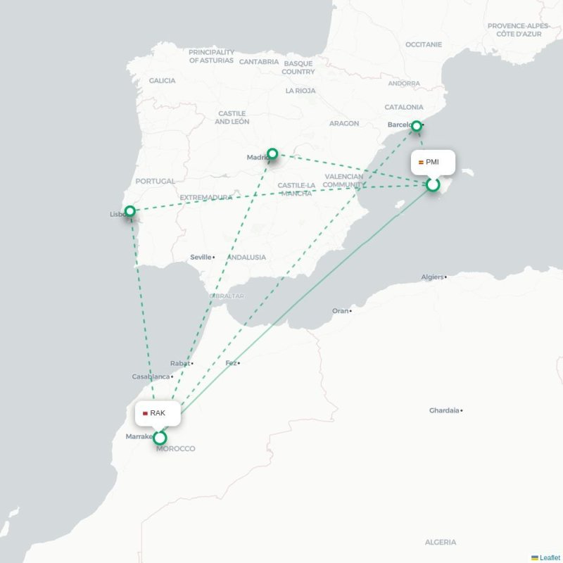 PMI - RAK route map