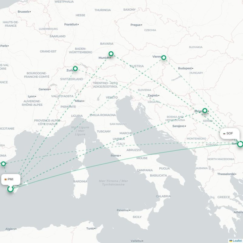 PMI - SOF route map