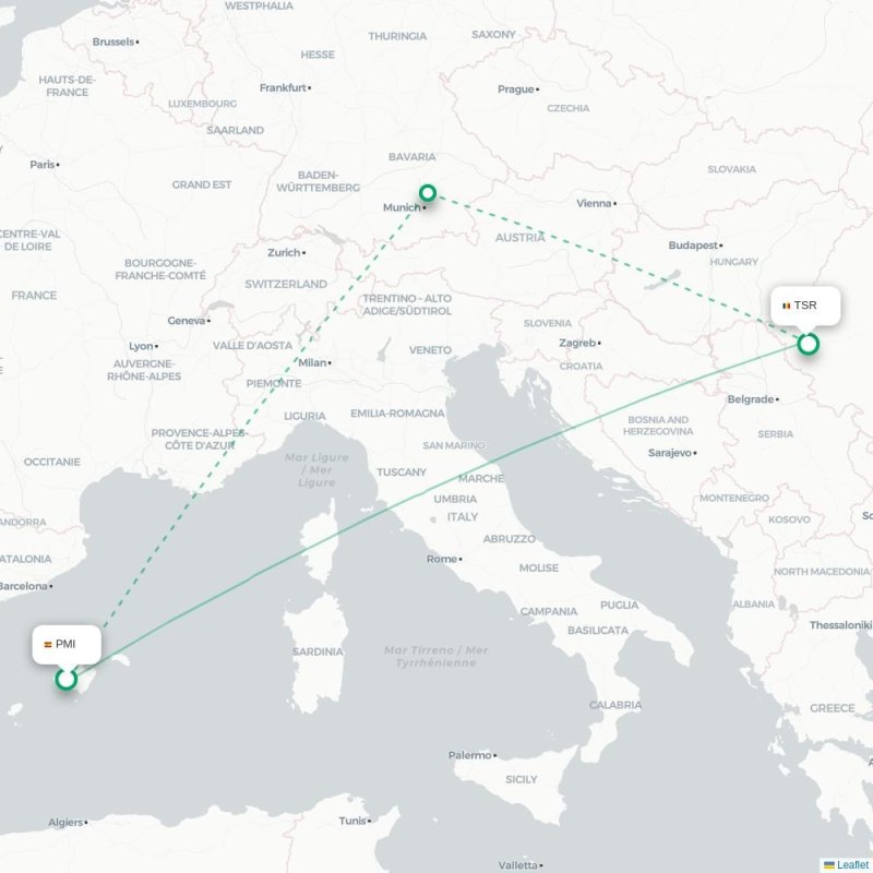 PMI - TSR route map