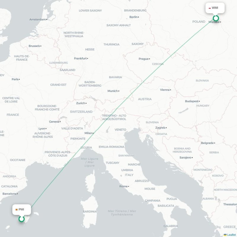 PMI - WMI route map