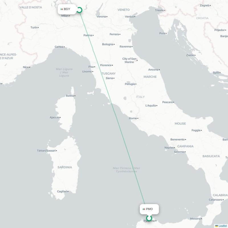 PMO - BGY route map