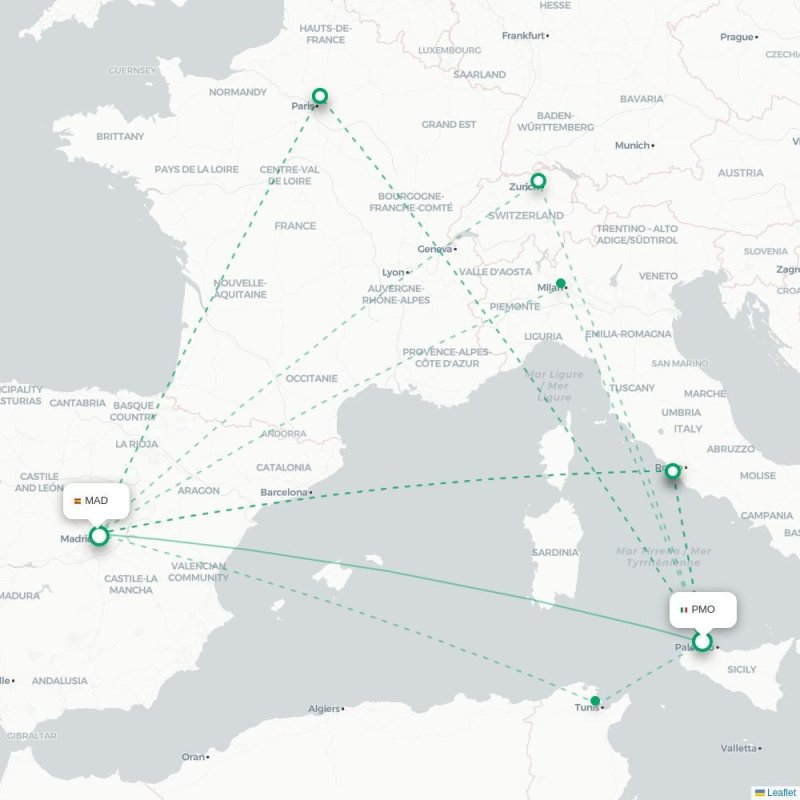 PMO - MAD route map