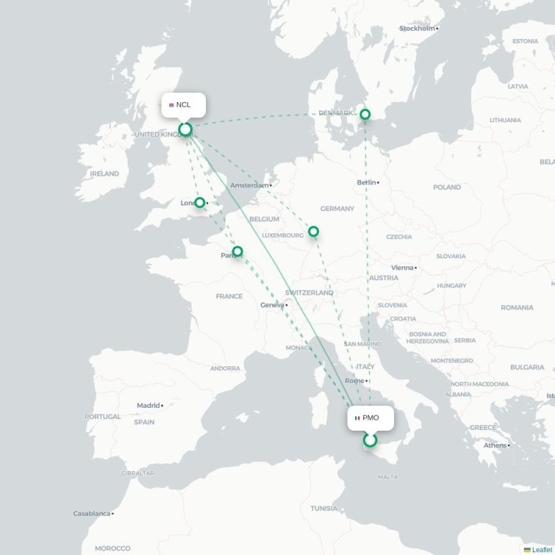 PMO - NCL route map