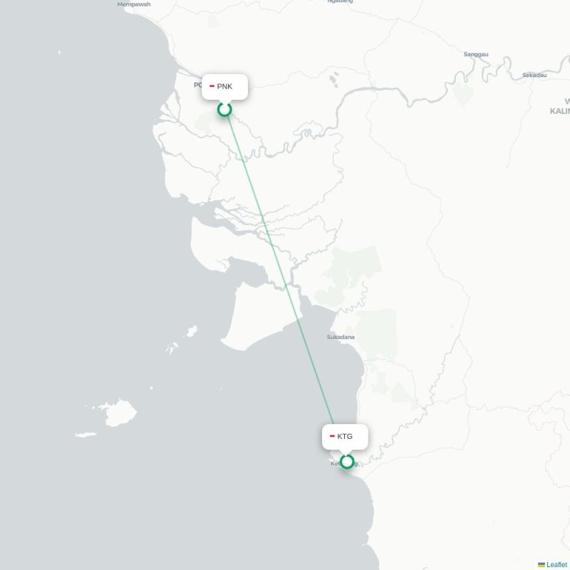 PNK - KTG route map