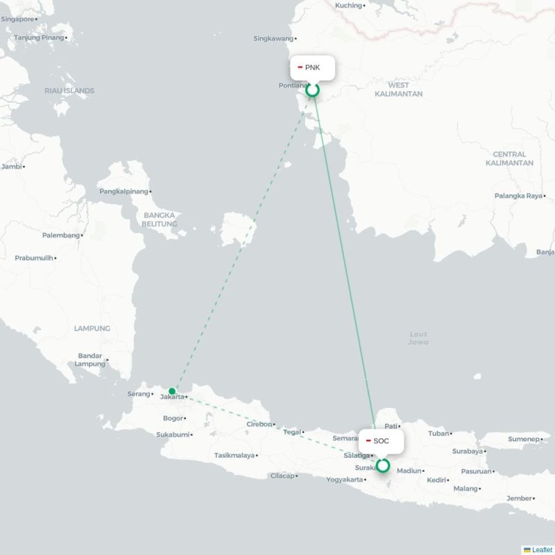 PNK - SOC route map