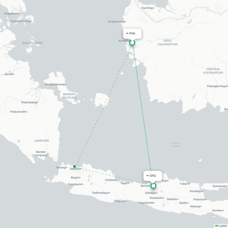 PNK - SRG route map