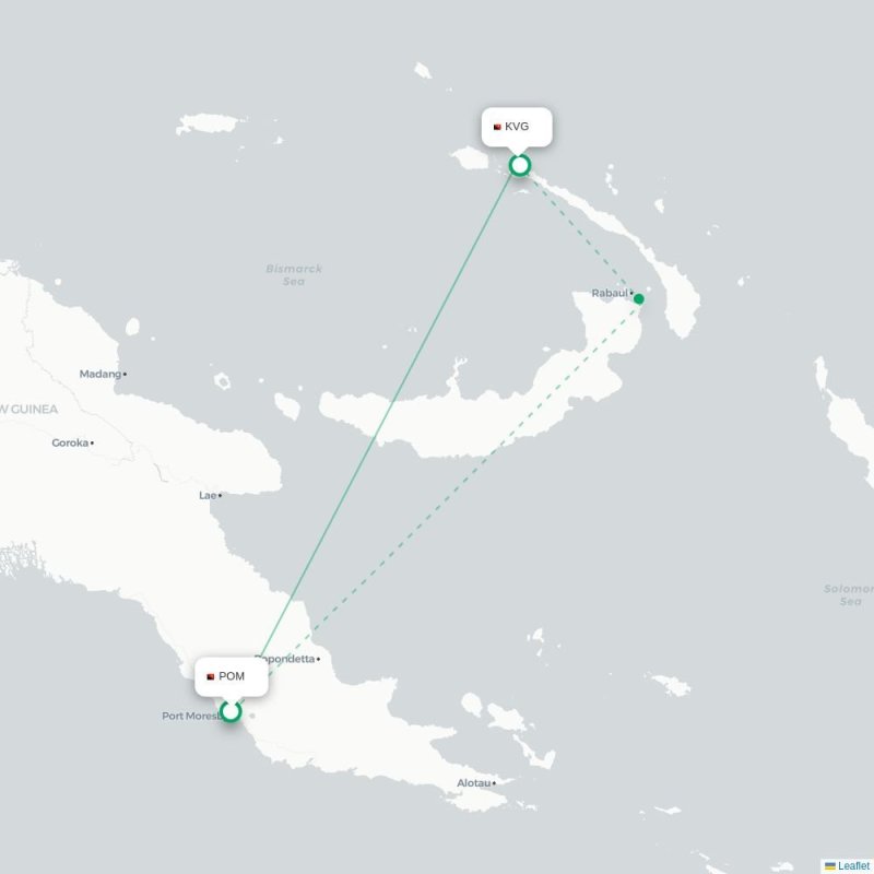 POM - KVG route map