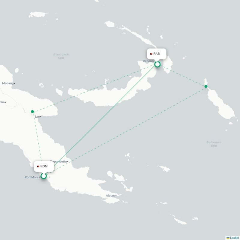 POM - RAB route map