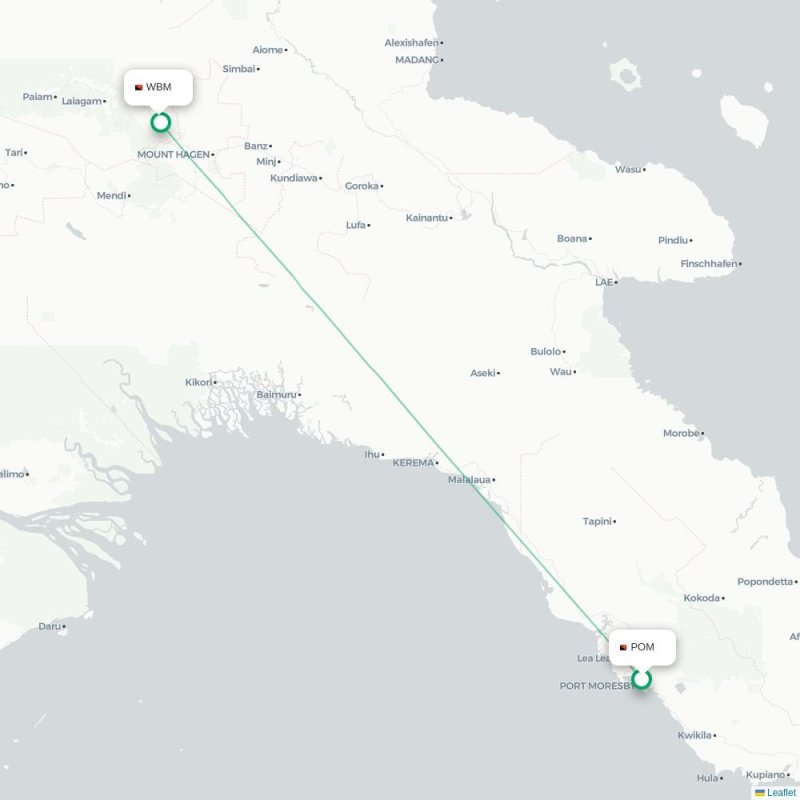 POM - WBM route map