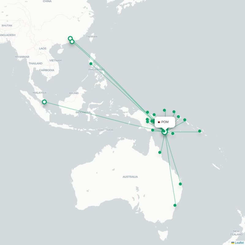 POM - VAI route map