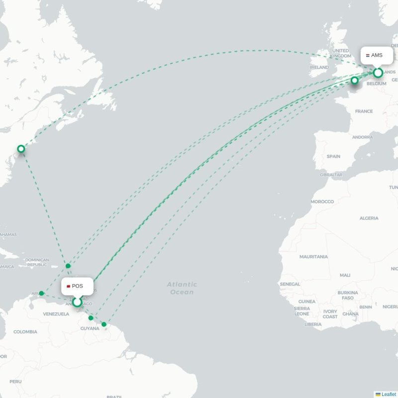POS - AMS route map