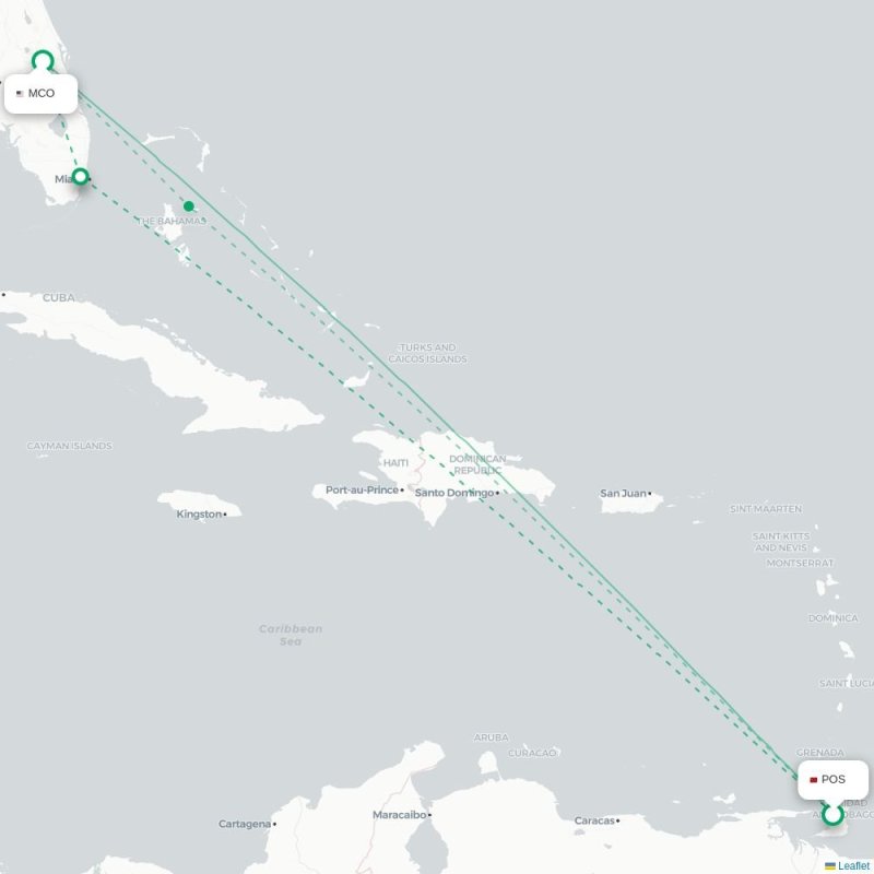 POS - MCO route map