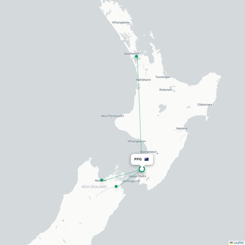 Route map Paraparaumu  PPQ 