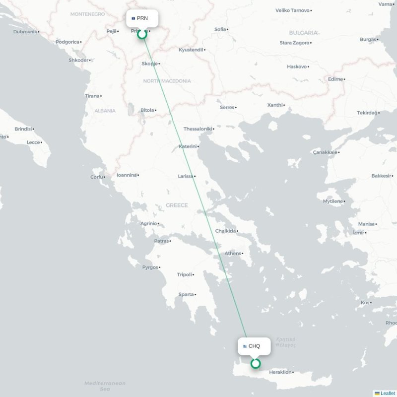 PRN - CHQ route map
