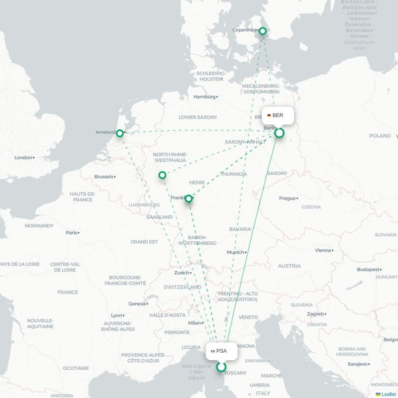 PSA - BER route map