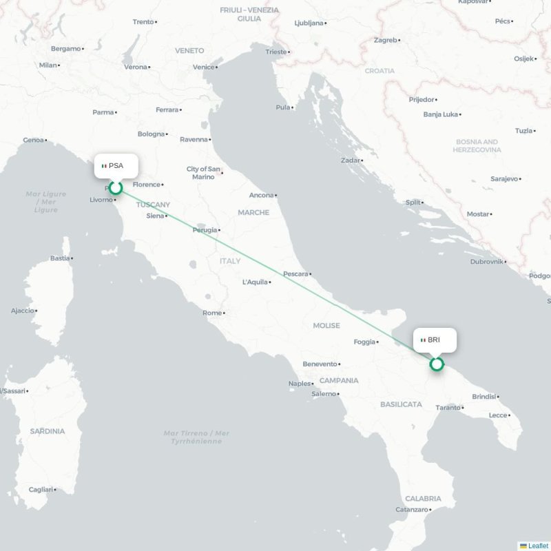 PSA - BRI route map
