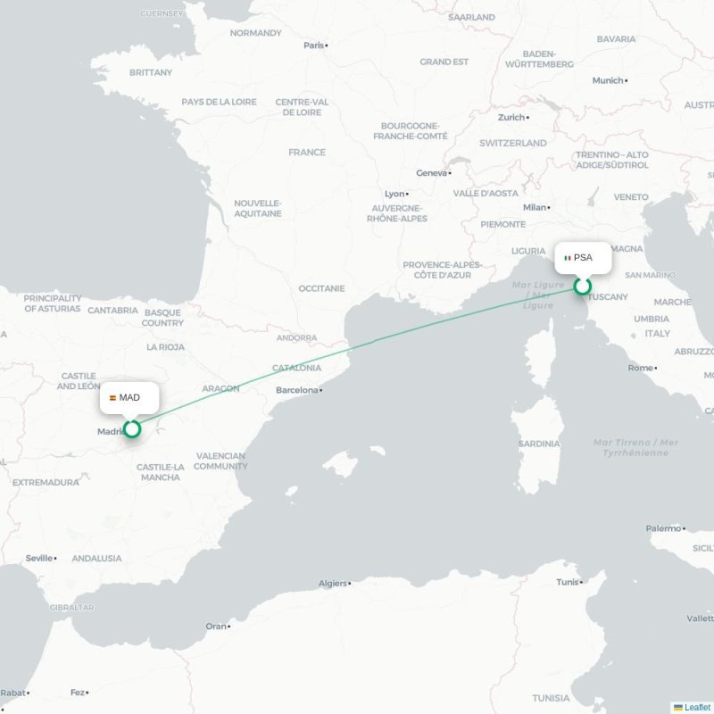 PSA - MAD route map