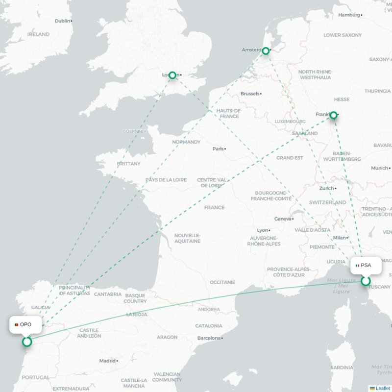 PSA - OPO route map
