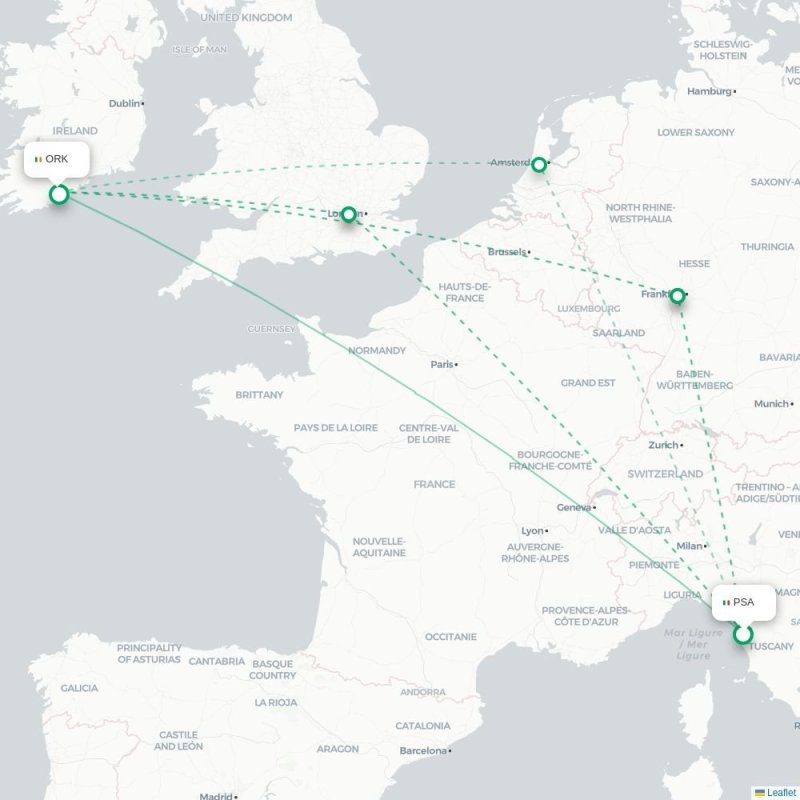 PSA - ORK route map