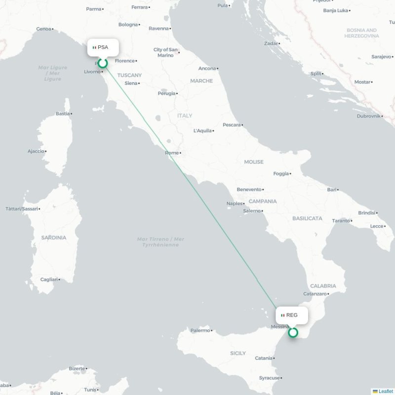 PSA - REG route map