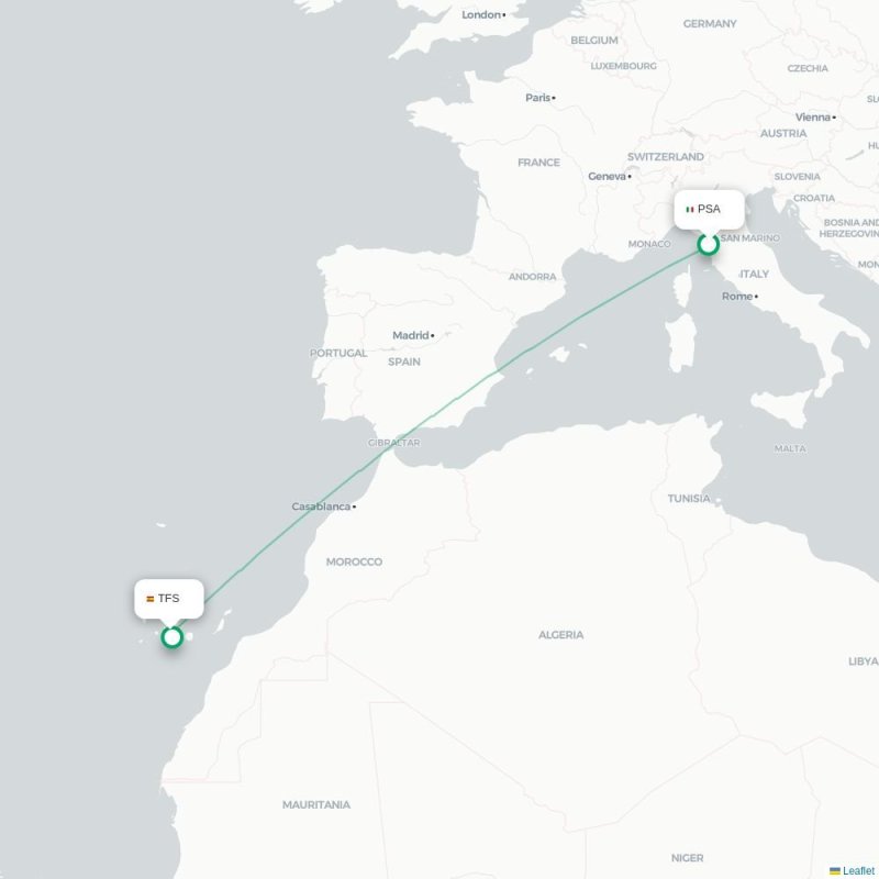 PSA - TFS route map