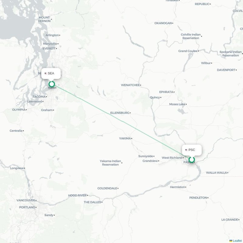 PSC - SEA route map