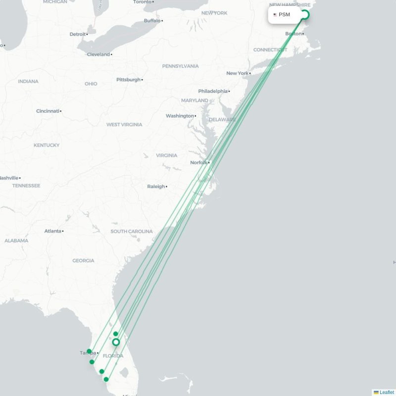 PSM - SRQ route map