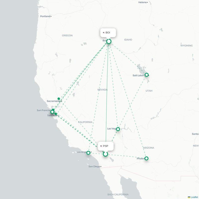 PSP - BOI route map