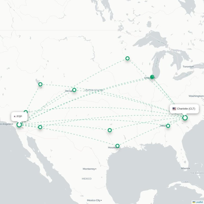 PSP - CLT route map