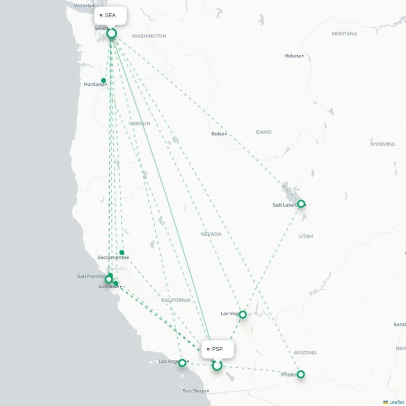 PSP - SEA route map