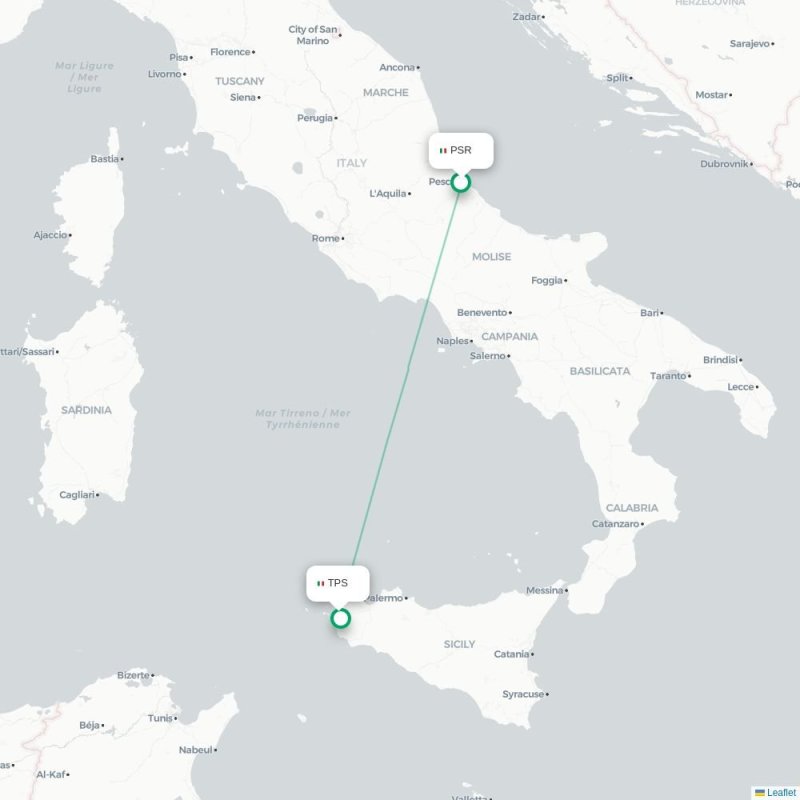 PSR - TPS route map