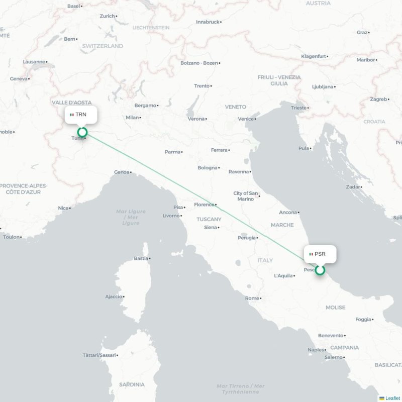 PSR - TRN route map