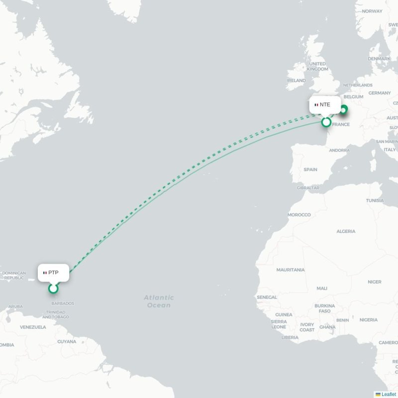 PTP - NTE route map