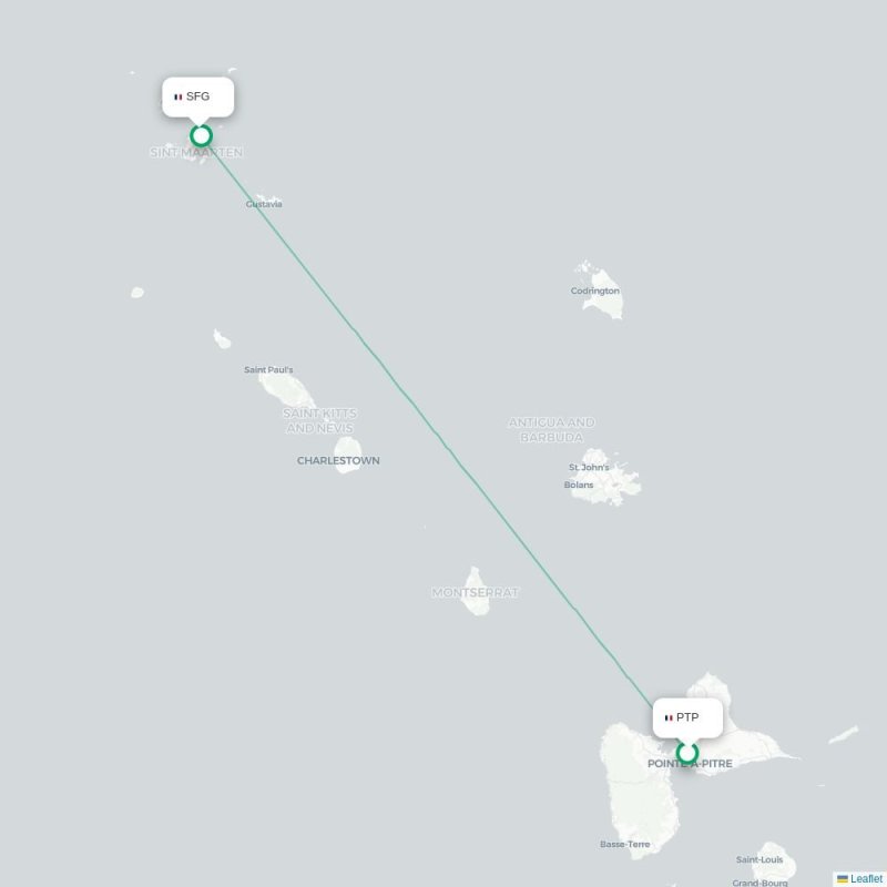 PTP - SFG route map